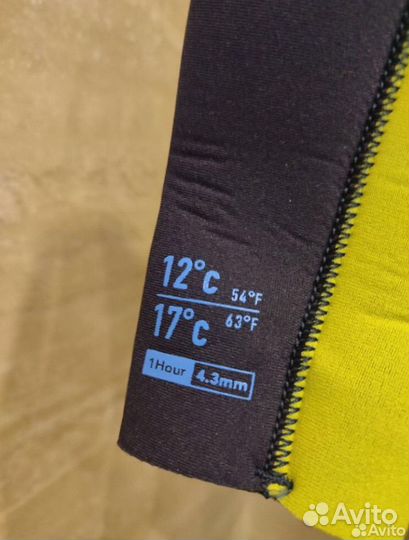 Гидрокостюм неопрен 4мм 13лет Decathlon