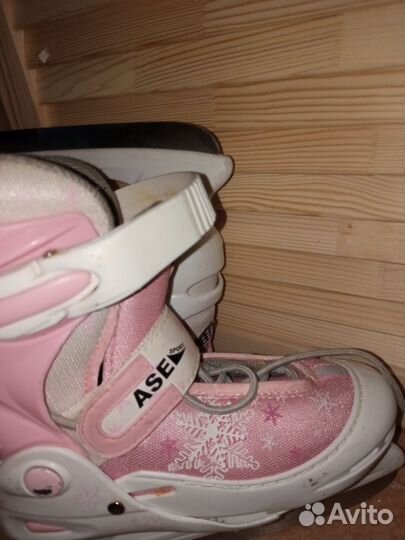 Коньки фигурные детские раздвижные 30-33 размер