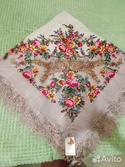 Павловопосадский платок шерсть