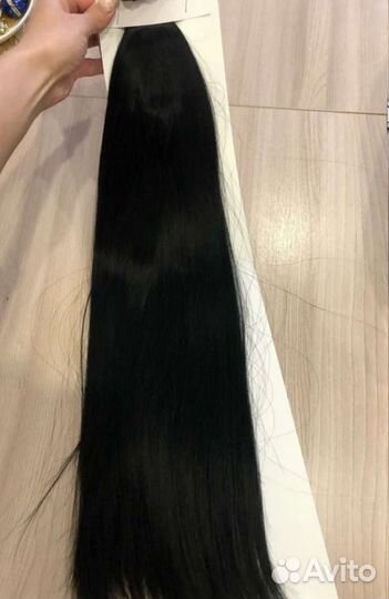 Волосы на заколках натуральные