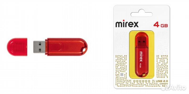 Usb флешки Mirex 4 гб 10 штук