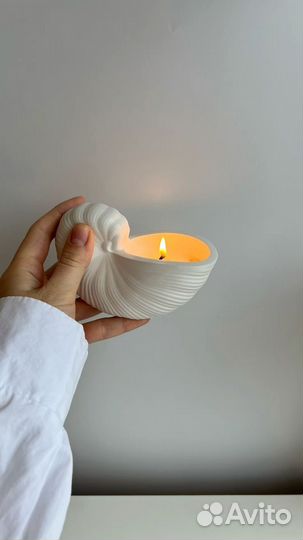 Свеча в ракушке