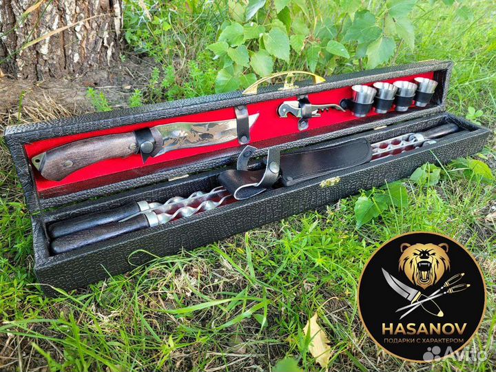 Подарок мужчине Шашлычный набор подарочный