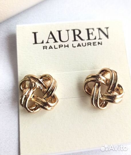 Ralph Lauren серьги гвоздики витые