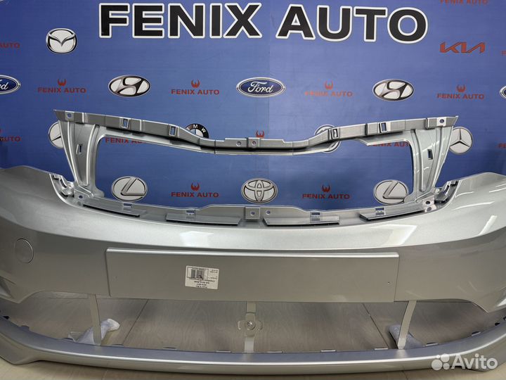Бампер передний Kia Rio 3 с 15-17 цвет Серебристый