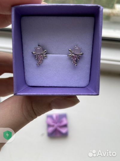 Серьги серебро