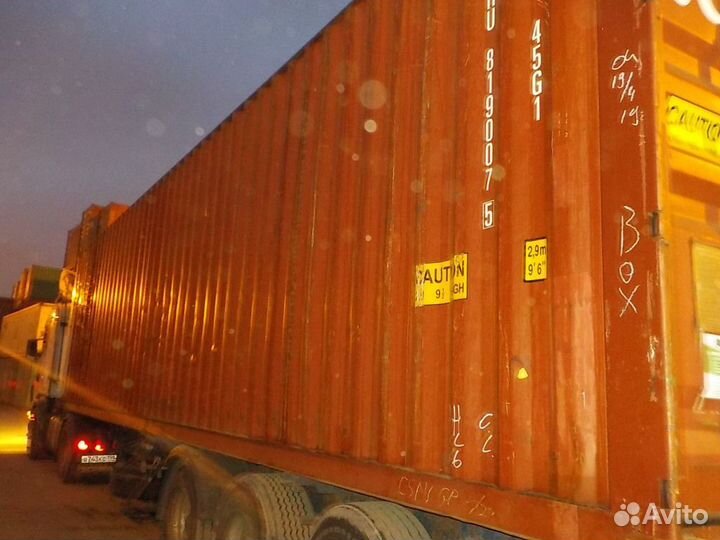 Контейнер 40 футов высокий б/у tghu8190075