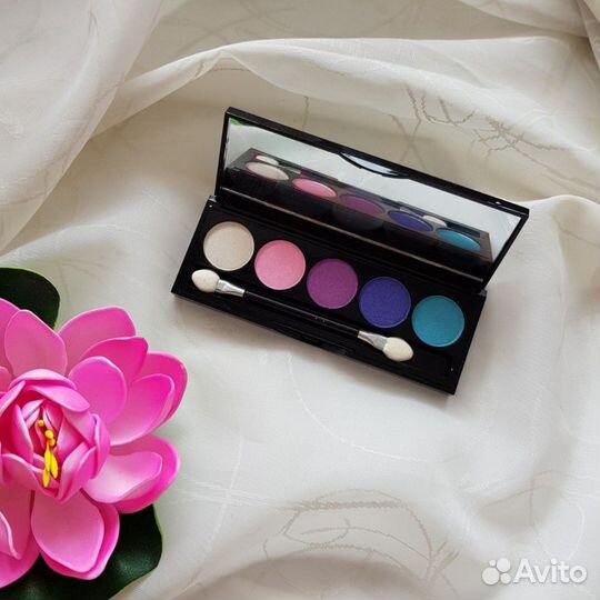 Палетки теней глиттеров, карандаш для глаз, бровей