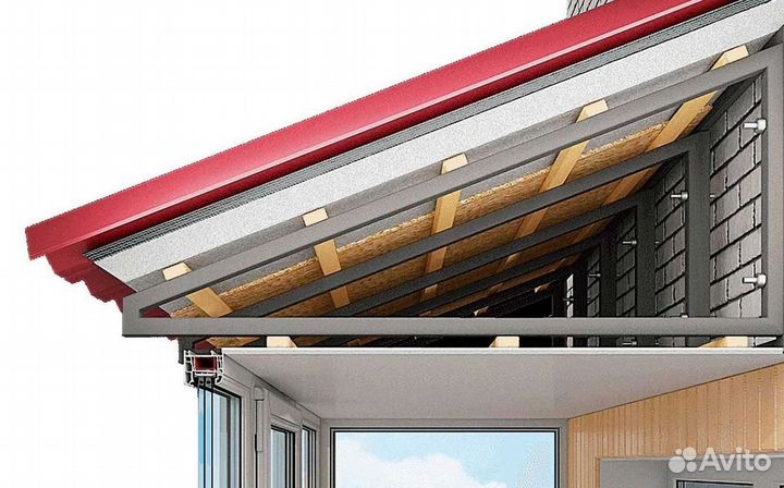 Крыша для балкона