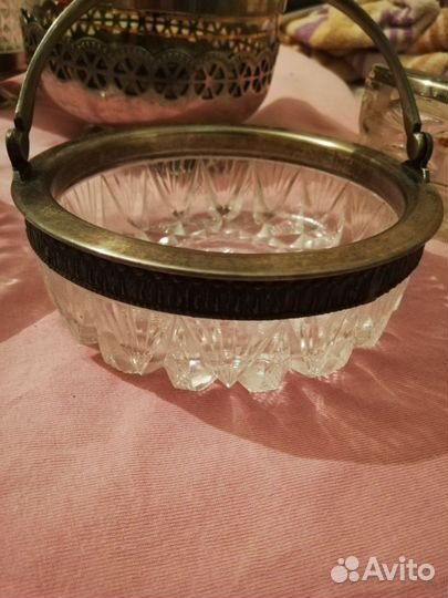 Вазочка с серебром и мельхиором