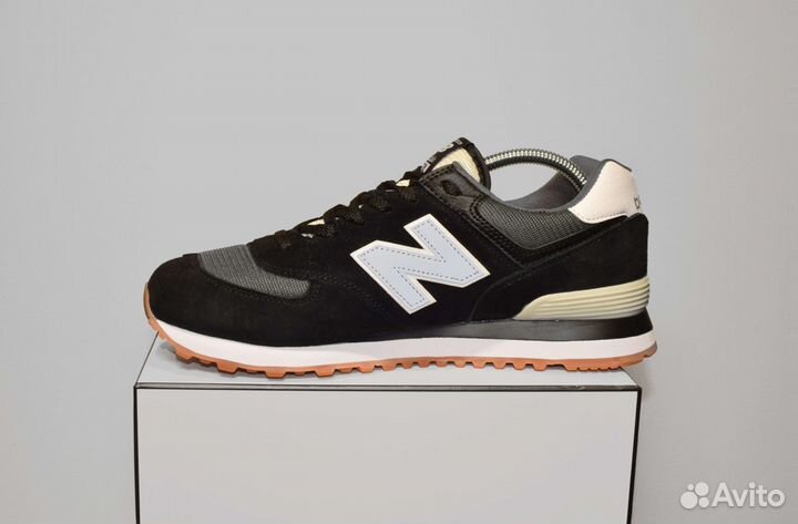 New Balance 574 Classic (41-46, Черно-белые)