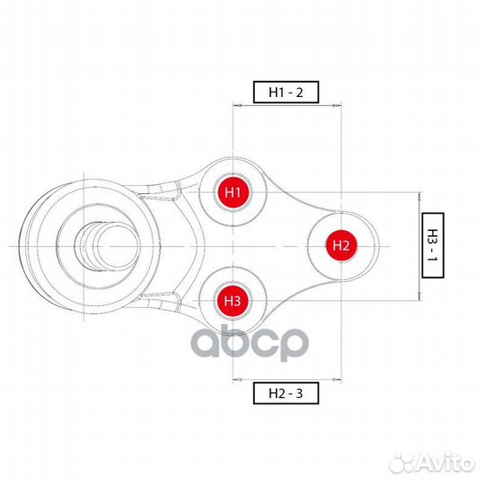 Опора шаровая KIA sorento 15- CB0229 CTR