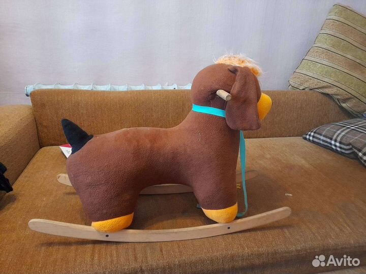 Детская игрушка- качалка Собака