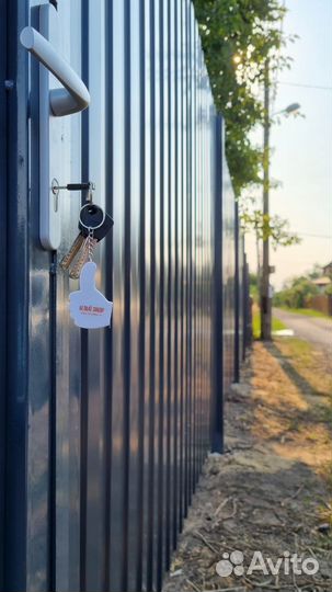 Забор из профлиста под ключ
