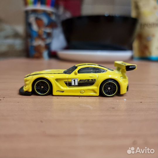 '16 Mercedes-AMG GT3 2019 Hot Wheels 1:64 распак