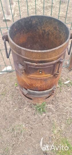 Печь буржуйка чугунная СССР