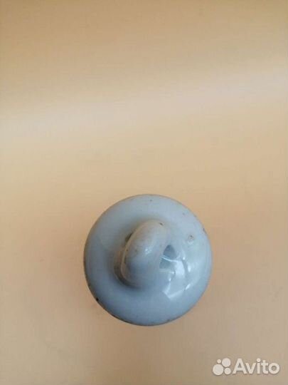 Старинная фарфоровая гиря для часов, выс. 13см mau