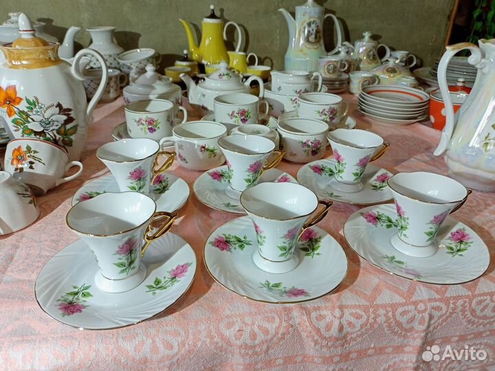Фарфоровые чайные и кофейные сервизы