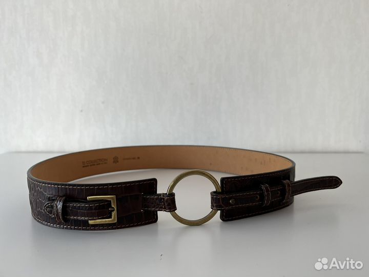 Кожаный ремень TJ Collection Италия оригинал