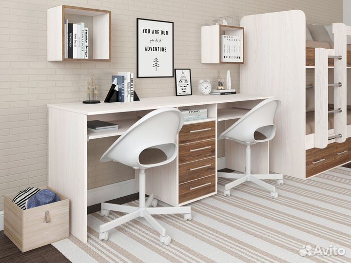 Стол компьютерный для двоих Лаворо