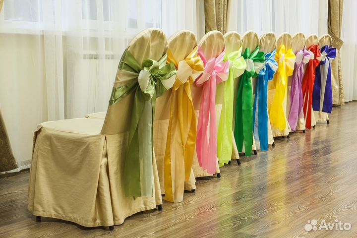 Банты на стулья, Вазы