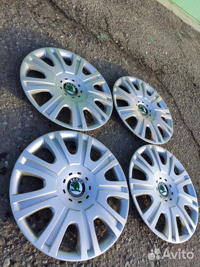 Колпаки на skoda octavia r15 оригинал