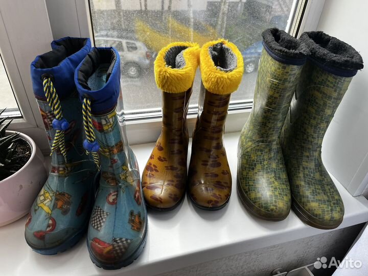 Сапоги резиновые детские 32 р-р, 34 р-р