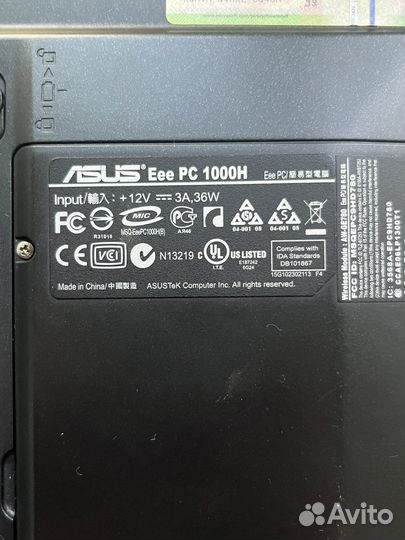 Нетбук asus Eee PC 1000H