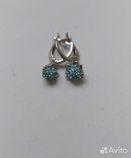 Серебряные серьги 925 пробы