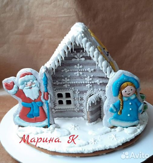 Пряничный домик, пряники новогодние