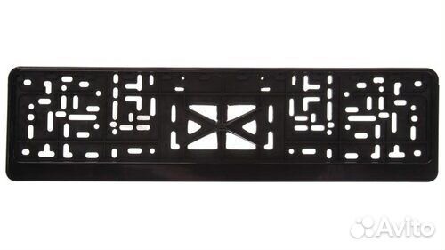 Рамка для номера с защелкой без надписей глянец