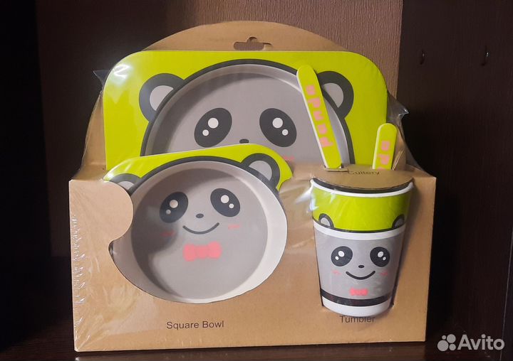 Детская посуда из бамбука