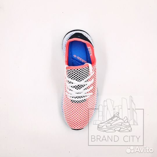 Adidas deerupt runner hot sale red and blue