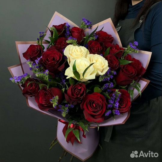 Цветы розы букет