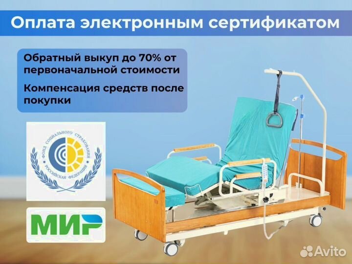 Медицинская кровать функциональная
