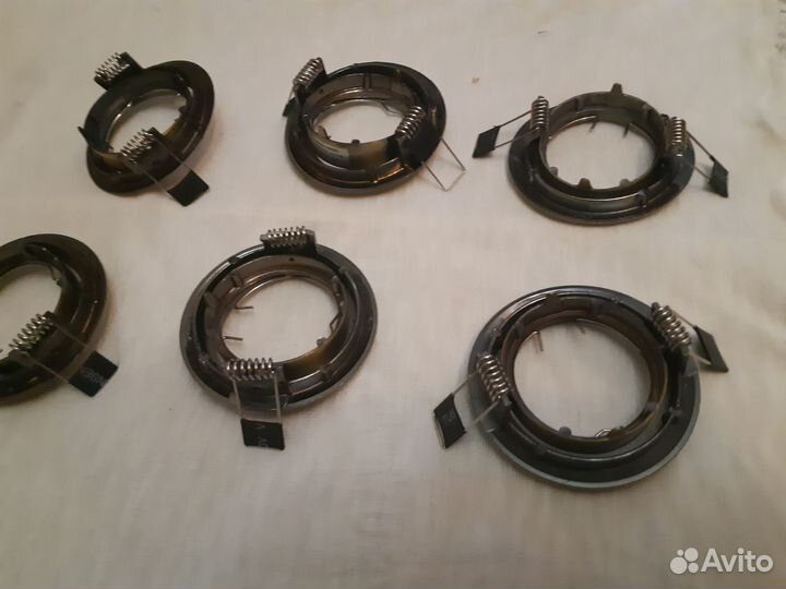 Светильники точечные потолочные - металл, 6 шт