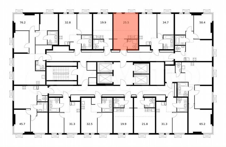 Квартира-студия, 25,5 м², 11/33 эт.