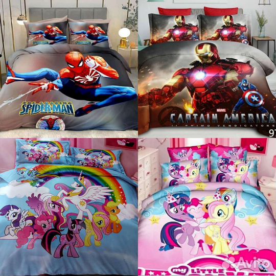 Детское постельное белье,покрывало,плед.хлопок