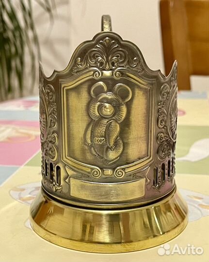 Подстаканник Олимпийский мишка 1980