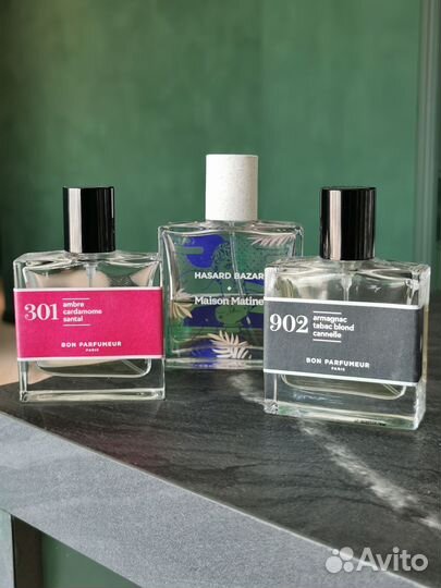 Остатки во флаконах Maison Matine и bon parfumeur