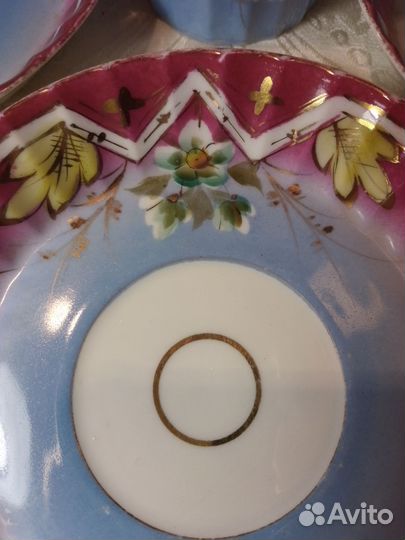 Фарфоровое блюдечко, тарелочка Кузнецова