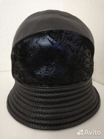 Шляпа натур. кожа + натур. замша