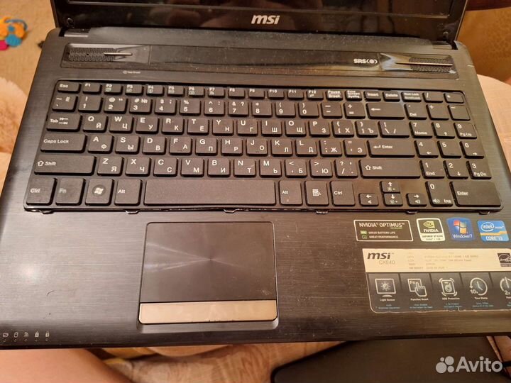 Ноутбук msi cx640
