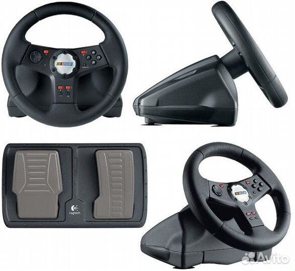 Руль + пидали для пк logitech