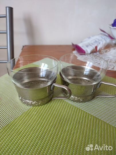 Стаканы с подстаканниками СССР