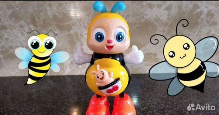 Игрушка танцующая пчелка с подсветкой Dancing Bee