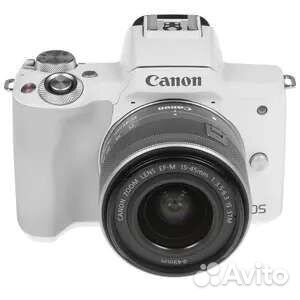 Canon EOS M50 Mark II Kit 15-45mm IS STM белая
