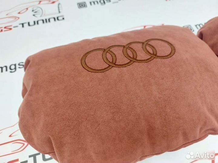 Подушки для подголовника Audi 30*22 см замша Ауди