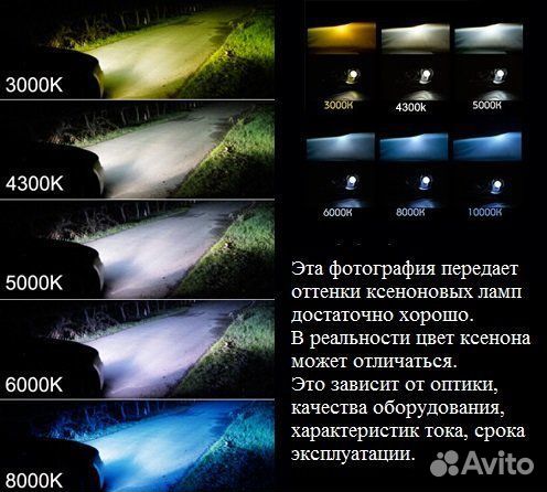 Лампы ксенон H11 5000k лампы xenon 2 шт