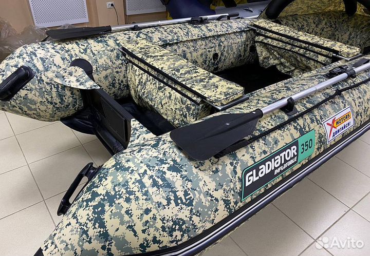 Лодка gladiator E350 (X-motors edition) камуфляж